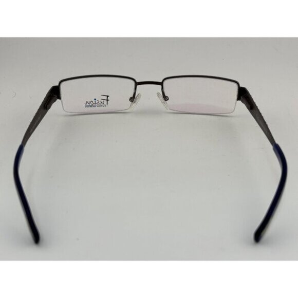 Fusion - 50-19-135 F196 COL. 2  Striped Rectangle Glasses Frames - Picture 7 of 8